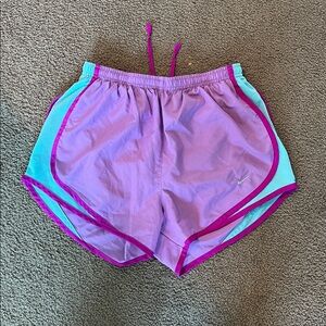 Nike Women's Athletic Shorts in Pink and Aqua